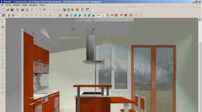 PRO100 Furniture Design Software es una gran software para diseñar muebles de cocina