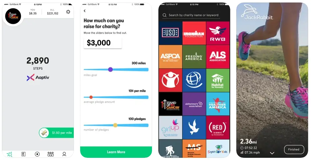 Charity Miles Sencilla Aplicación Para Running (Android Y IOS)
