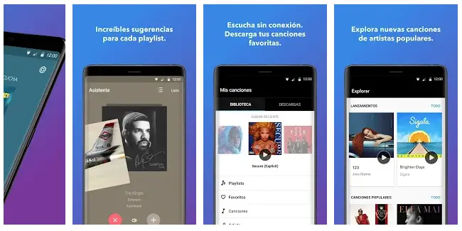 La App Napster es ideal para música sin internet