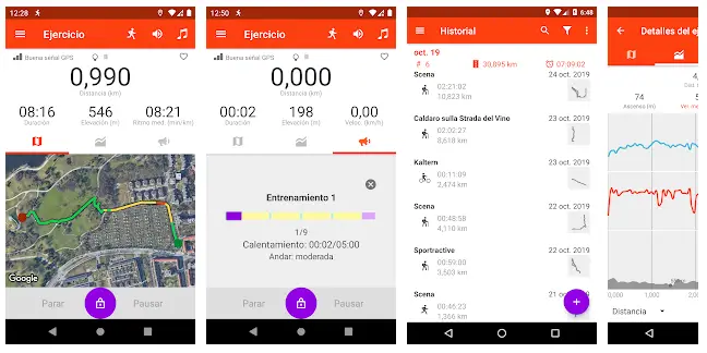 Sportractive Genial Aplicación Para Hacer Running - Android