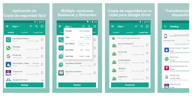 Backup & Restore Almacenamiento En La Nube Para Android