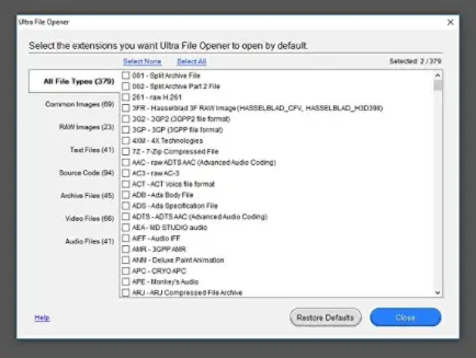 Ultra File Opener Software Para Abrir Varios Tipos De Formatos De Archivos En Windows