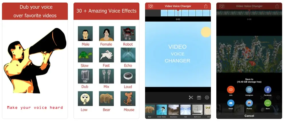Video Voice Changer – Fun Editor App Modulador De Voz Con Efectos Graciosos