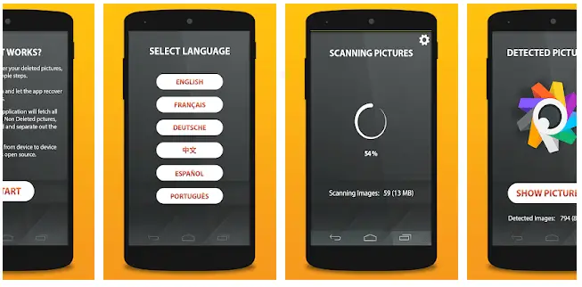 App en Android para Recuperar fotos, videos y archivos borrados