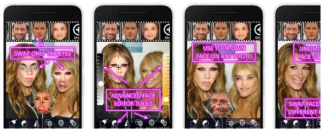 Face Swap Booth app para mezclar rostros
