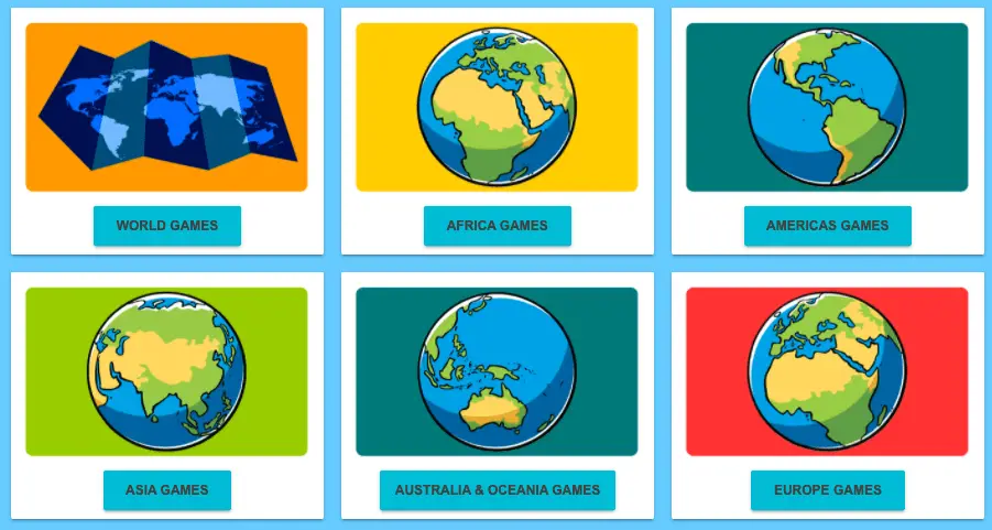 World Geography Games - página web