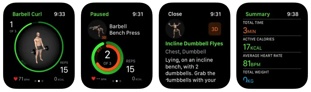 Gymaholic App De Gym Para Apple Watch