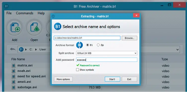 B1 Free Archiver