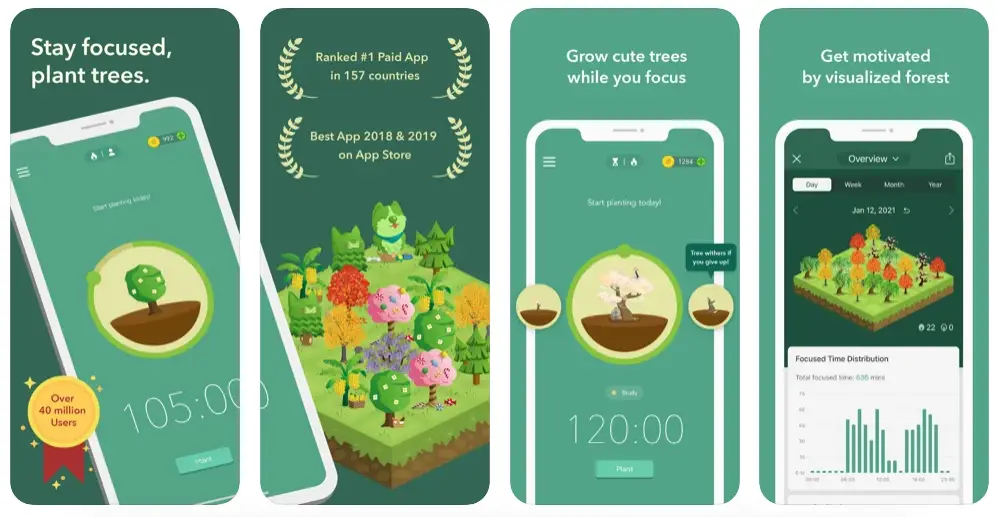 Forest App Que Permite Evitar Aplicaciones