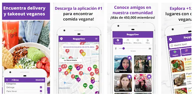 Happy Cow App Para Encontrar Comidas Veganas Durante El Viaje