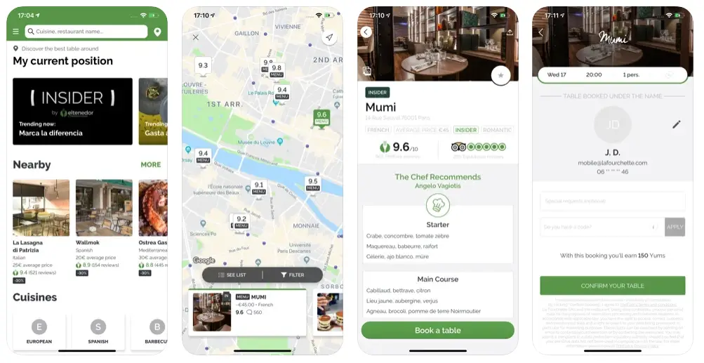 Thefork App Para Hacer Reservas En Restaurantes De Diferentes Ciudades