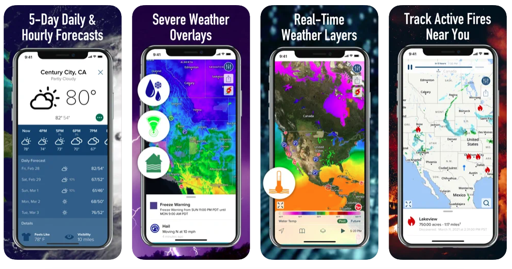 Weather Hi Def Radar Aplicación Con Radar Meteorológico