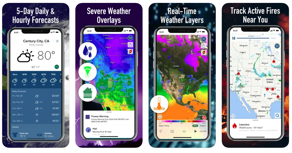 Weather Hi Def Radar Aplicación Con Radar Meteorológico