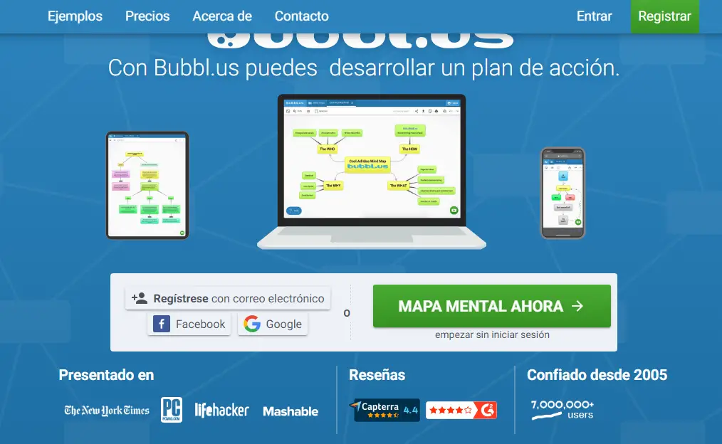 Bubbl.us Plataforma de Mapas Conceptuales