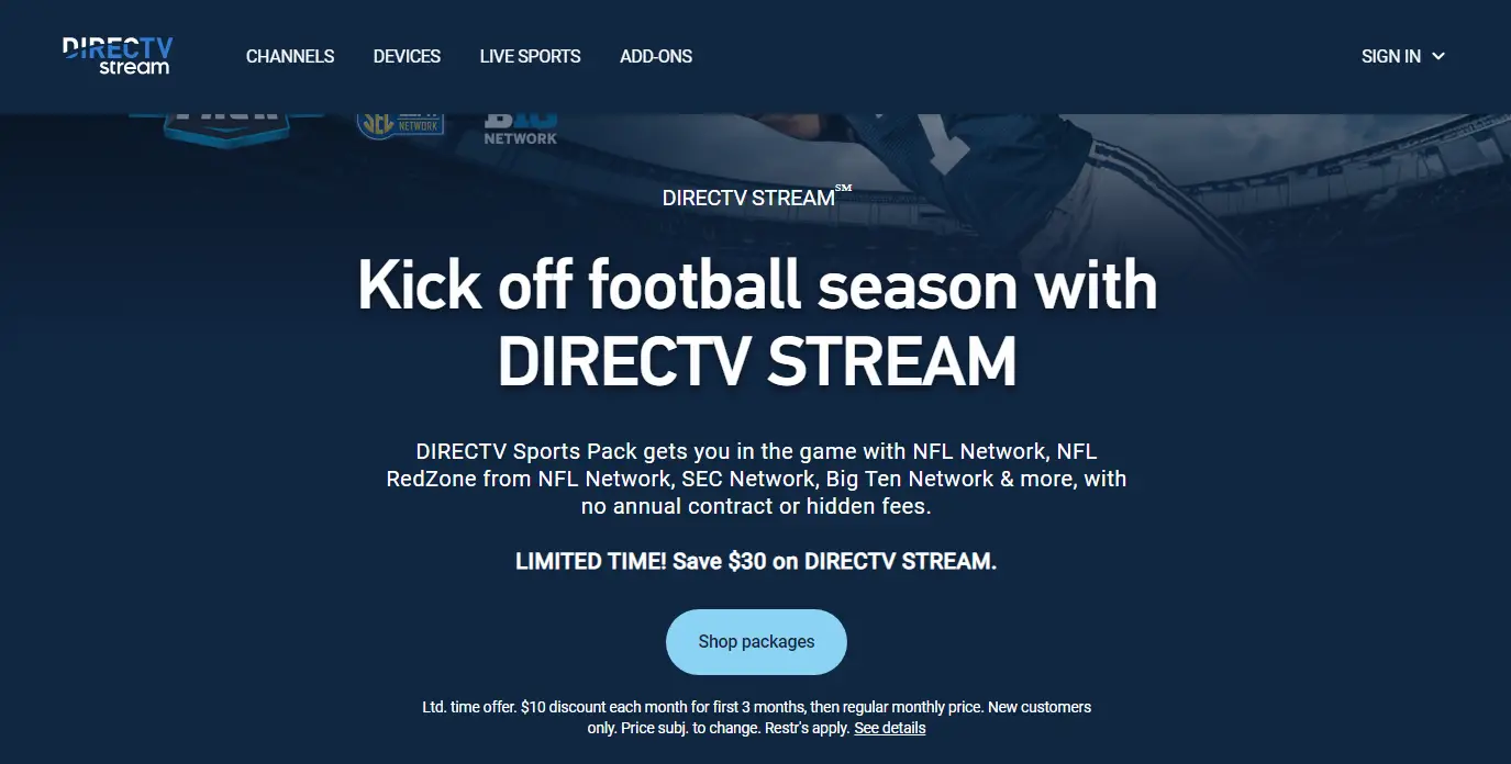 DirecTV Stream Acceso a Canales de TV en Vivo y Contenido Bajo Demanda