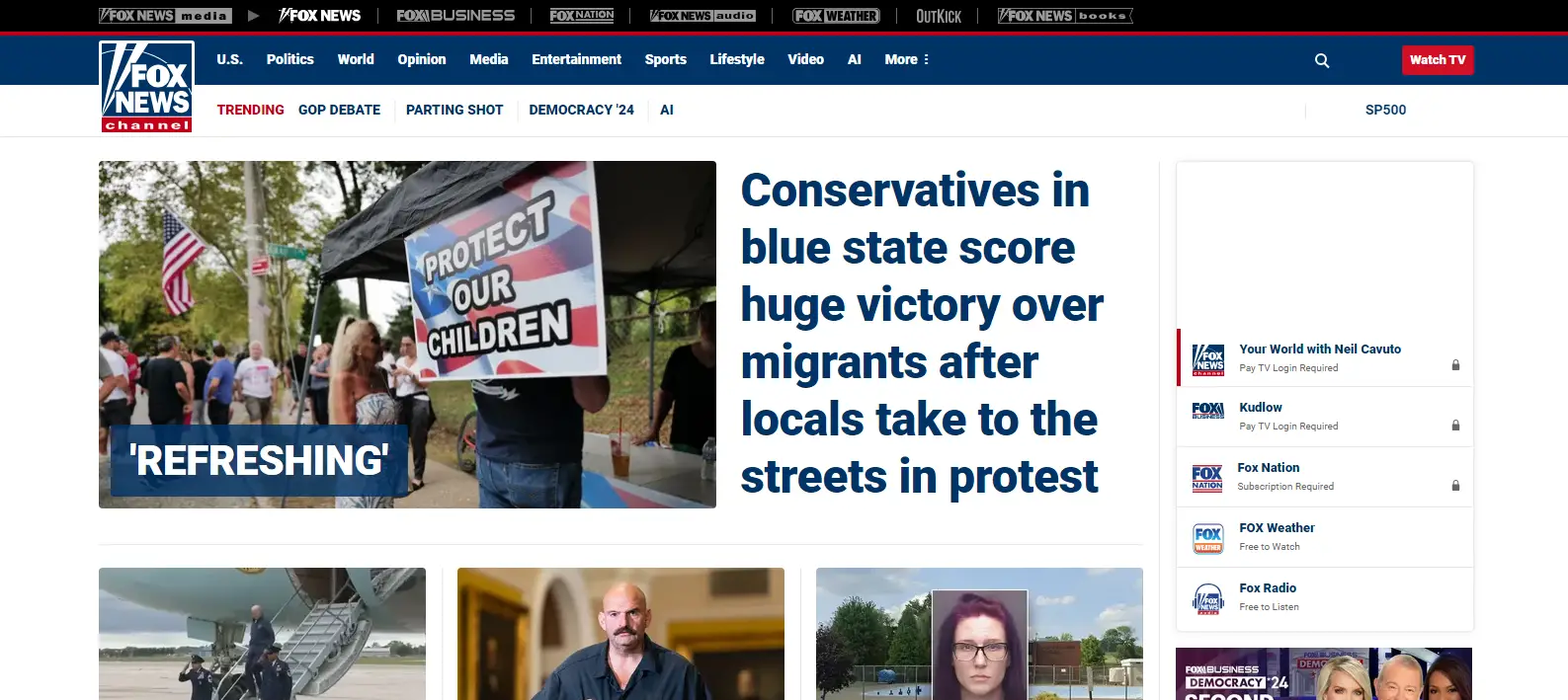 Fox News Cobertura de noticias política
