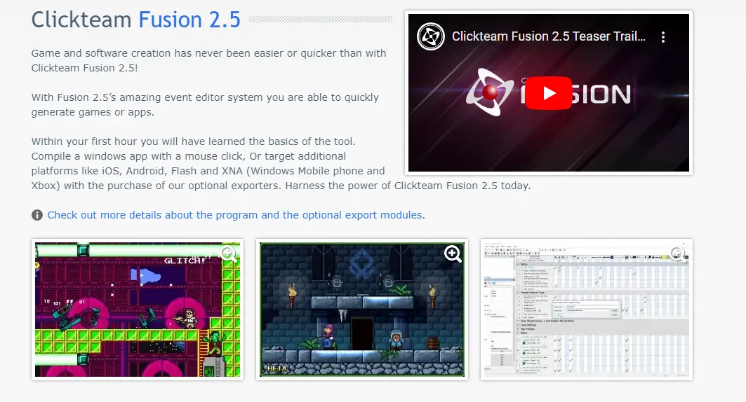 Fusion 2.5 Diseño de juegos 2D