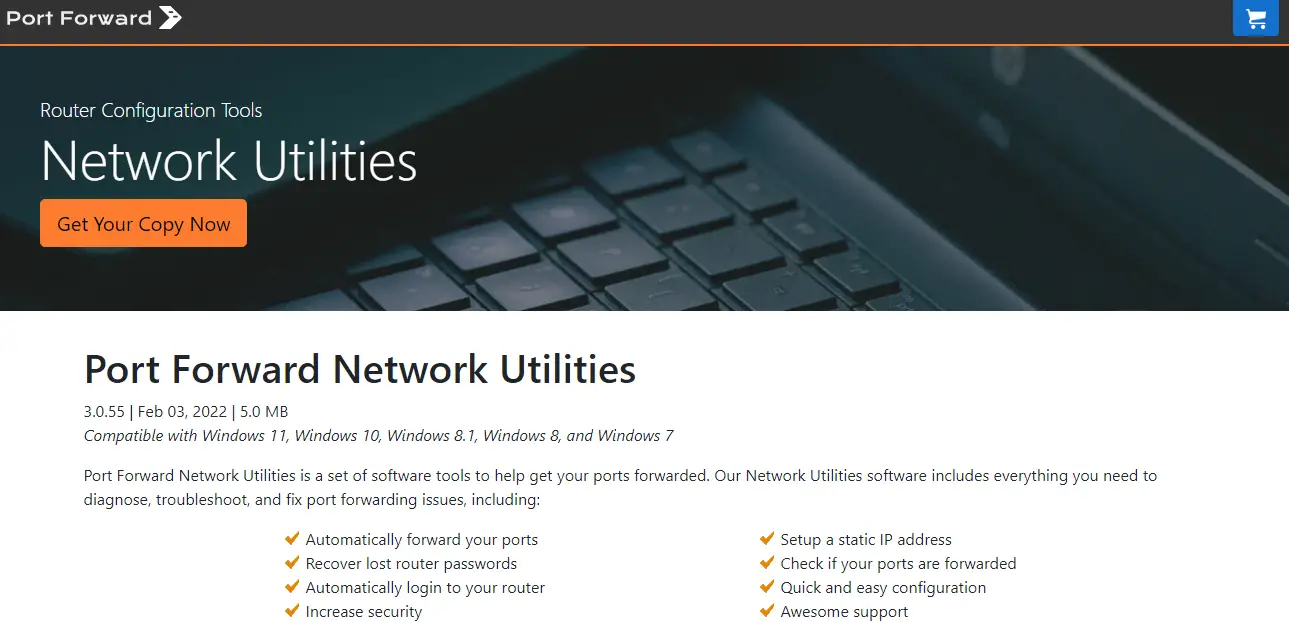 PortForward Network Utilities Optimización de Conexión