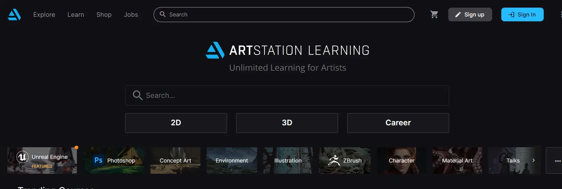 Art Station Learning Plataforma de Educación en Arte Digital