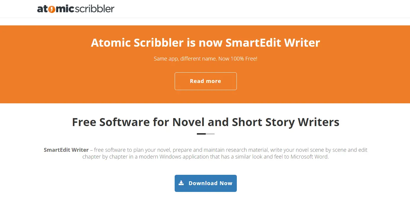 Atomic Scribbler Software para Escritores de Libros