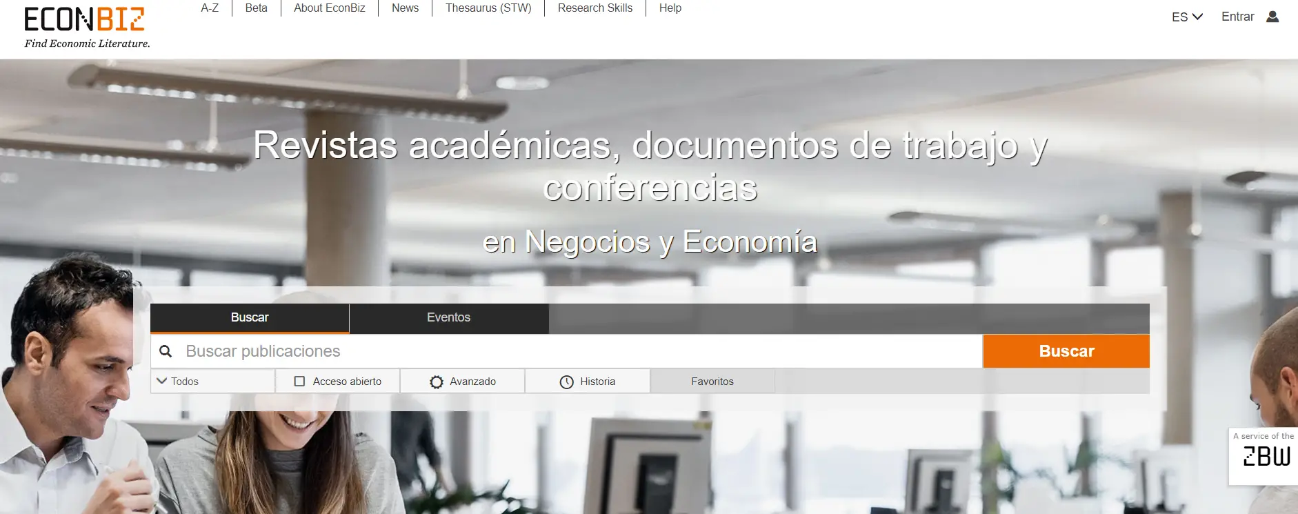 EconBiz Acceso a Documentos y Artículos de Economía