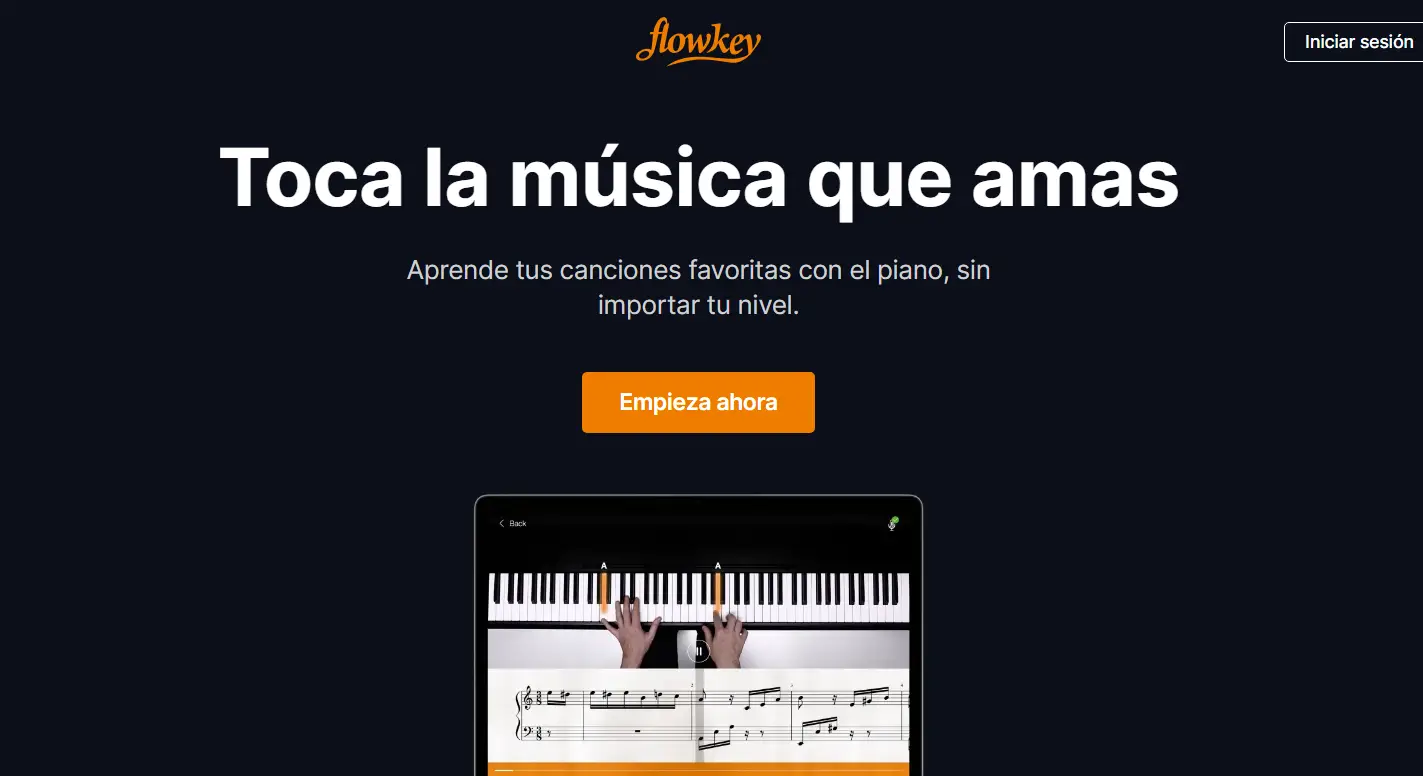 Flowkey Aprendizaje de Piano Interactivo