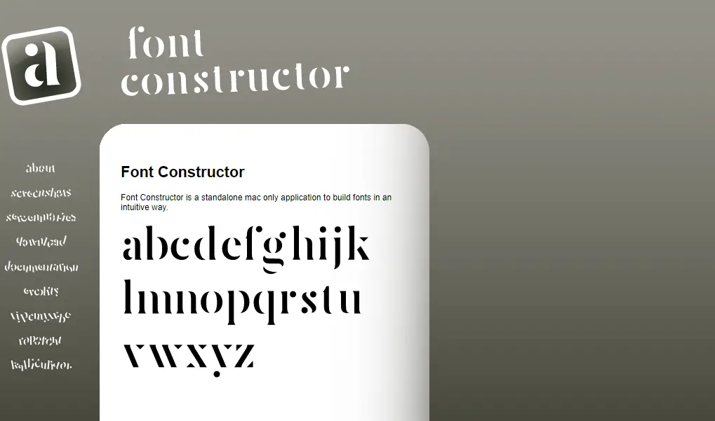 Font Constructor Elegante Herramienta Educativa para Diseñadores
