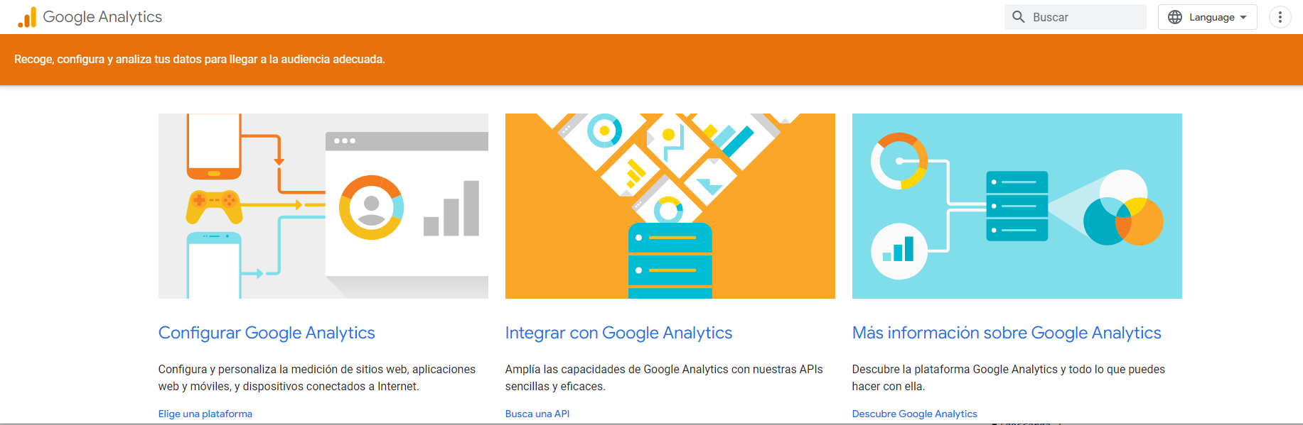 Google Analytics Seguimiento y análisis de rendimiento del sitio web