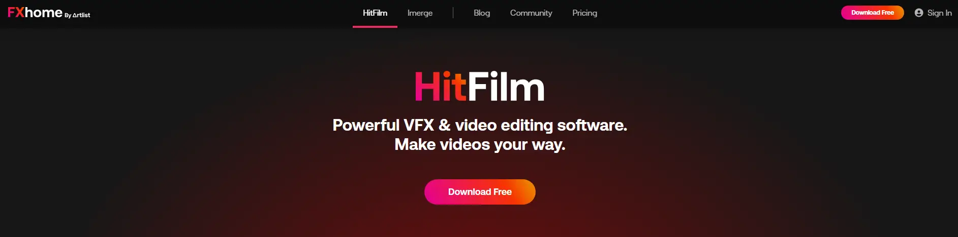 HitFilm Express Tu estudio de edición gratuito
