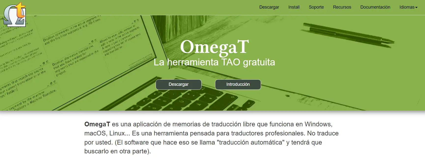 OmegaT Herramienta de Memoria de Traducción Gratuita y de Código Abierto