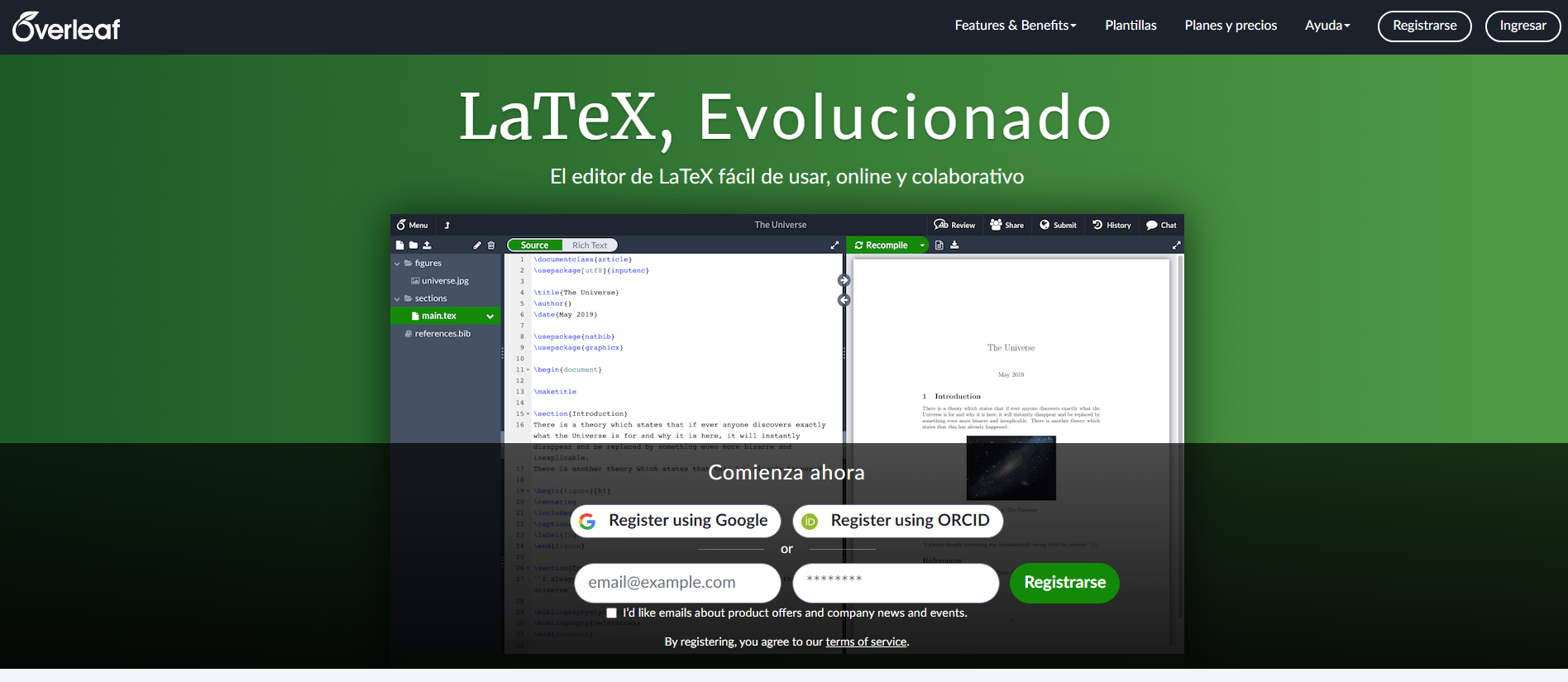 Overleaf Editor de LaTeX Colaborativo y de Alta Calidad