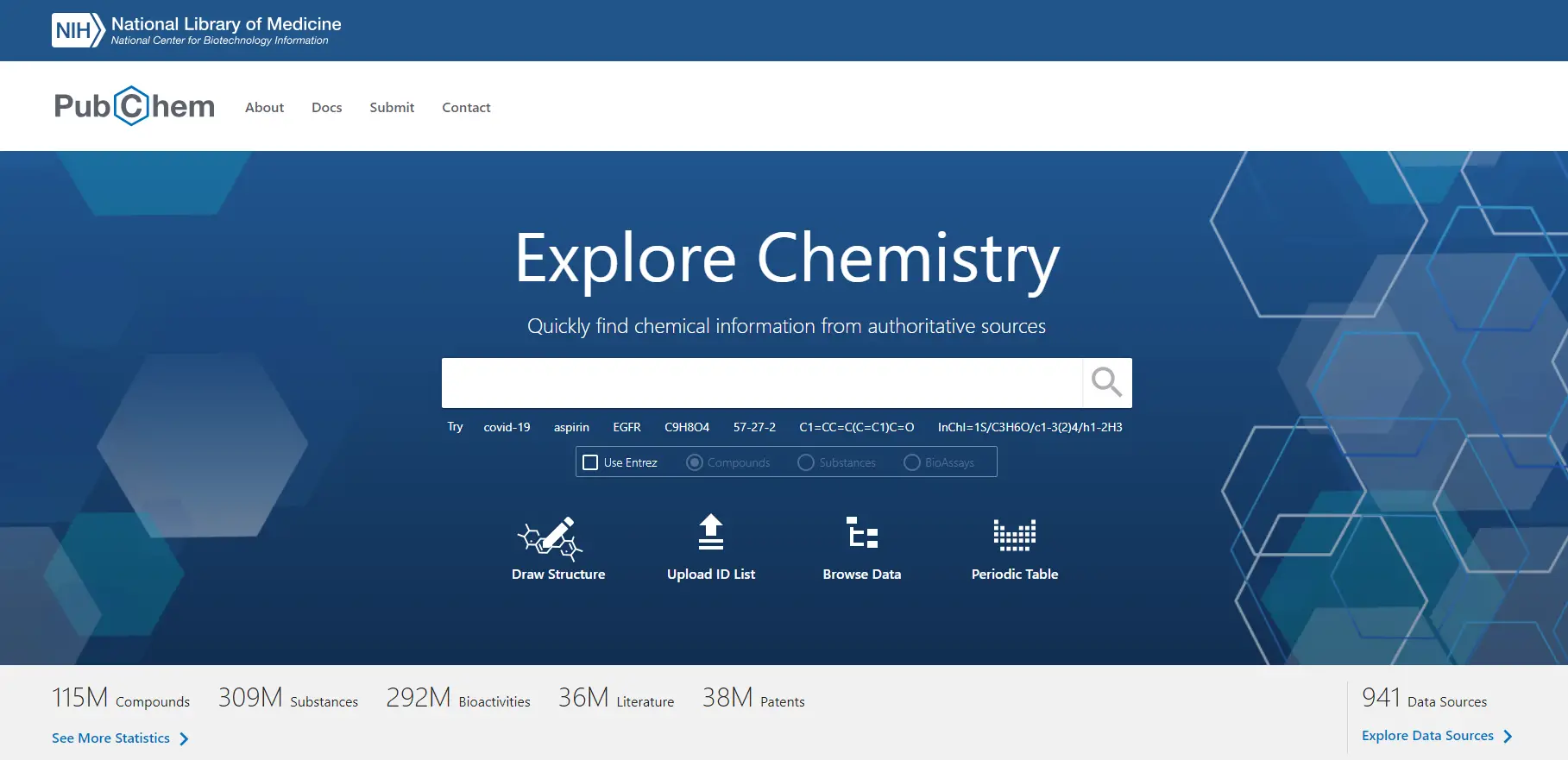 PubChem Repositorio de Información sobre Propiedades Biológicas y Químicas