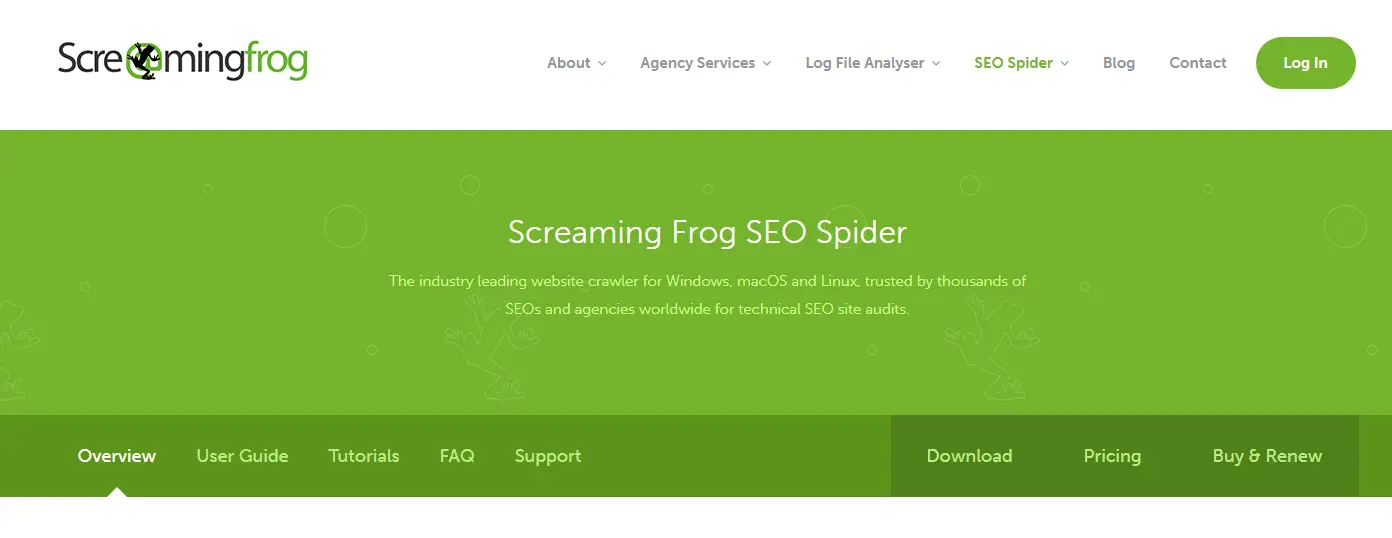 Screaming Frog Software de Auditoría SEO