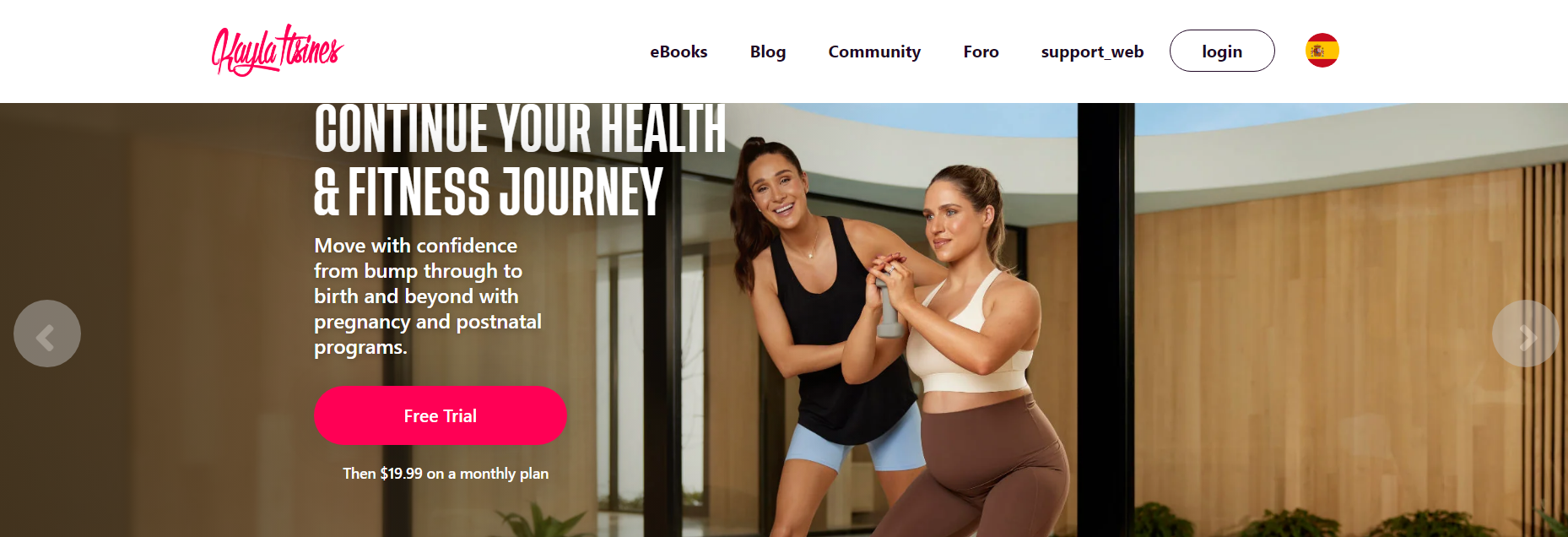Sweat with Kayla Programa de Fitness para Mujeres