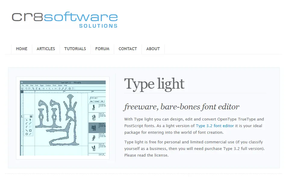 Type light Diseña Tipografías en una Interfaz Elegante