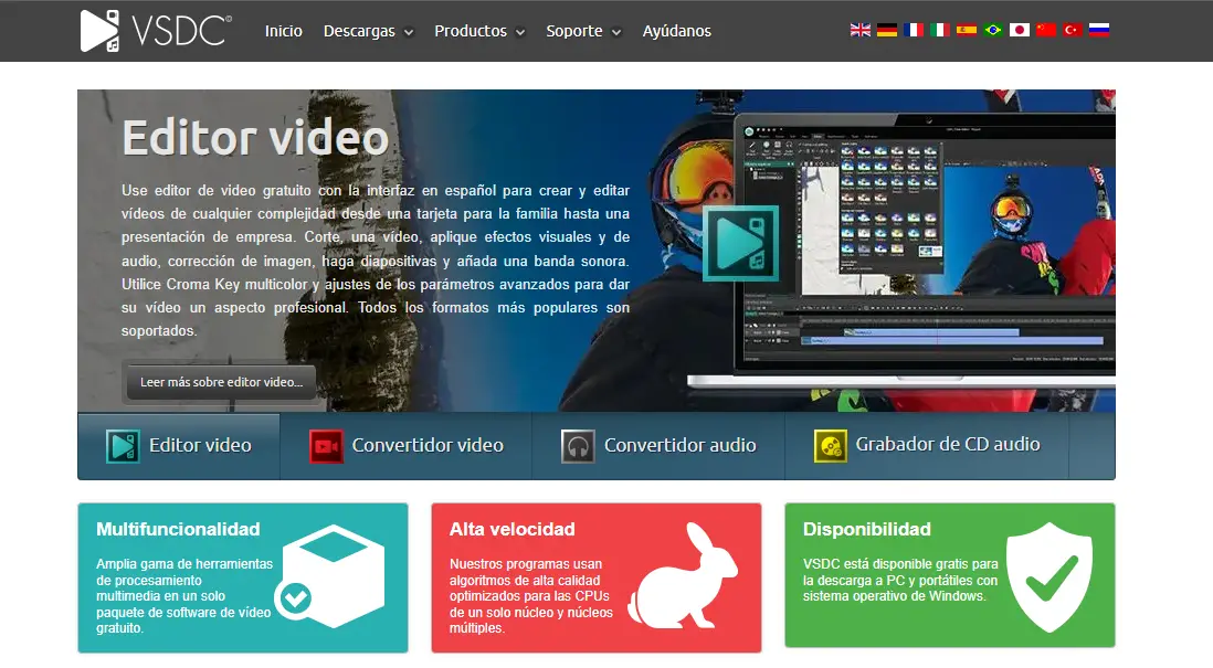 VSDC Free Video Editor Estabilización de Video Gratuito