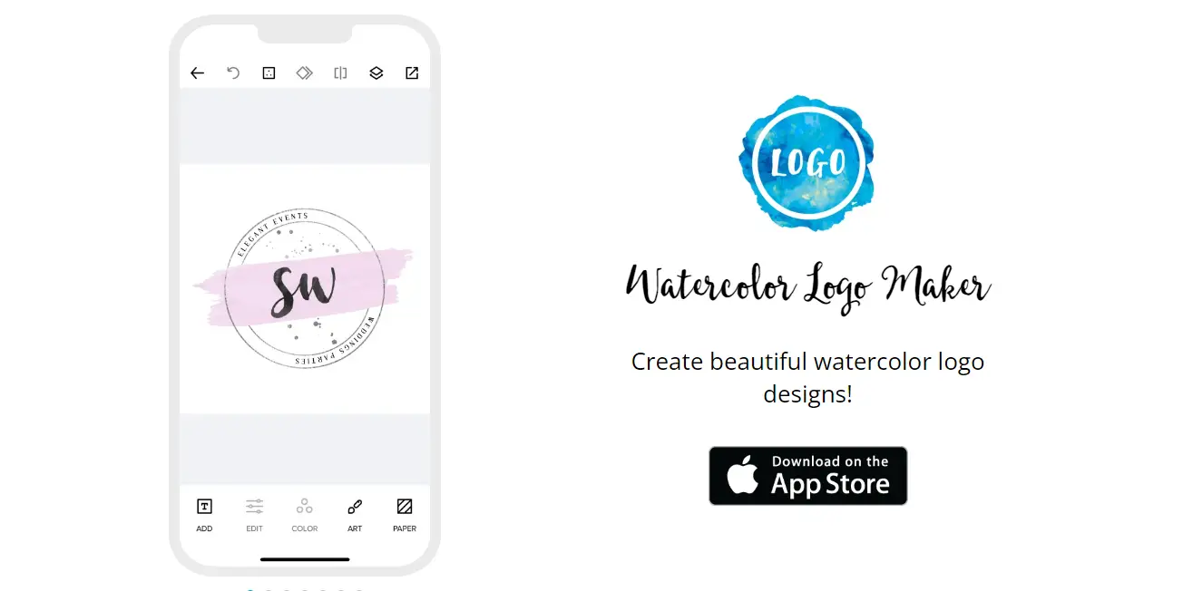 Watercolor Logo Maker (iOS)